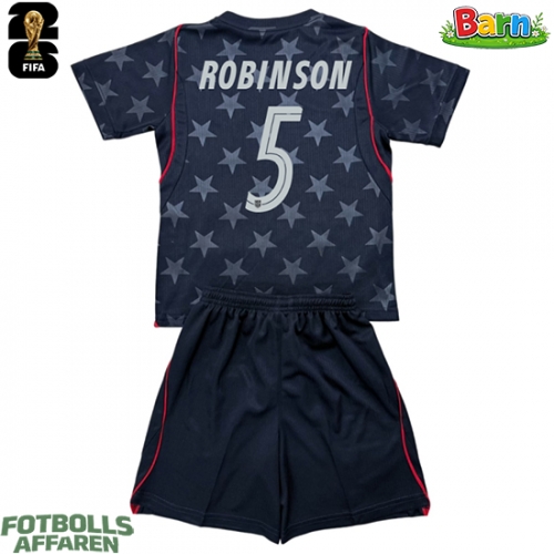 Förenta stater Antonee Robinson #5 Bortaställ Barn VM 2026 Kortärmad (+ Korta byxor)